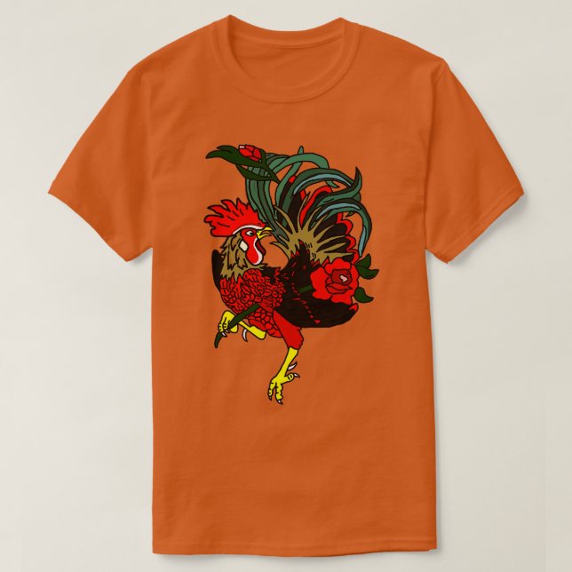T-shirt Rooster rouge (Design devant)