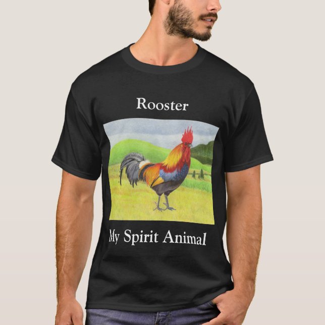 T-shirt Rooster Spirit Animal (Devant)