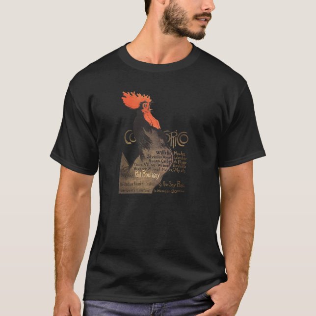 T-shirt Rooster Steinlen Cocorico (Devant)