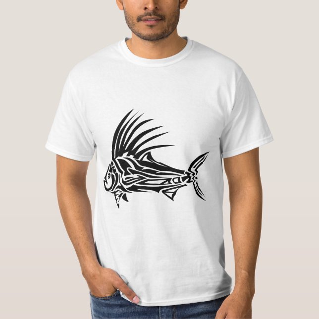 T-shirt Roosterfish - Cool Rooster Fish Tribal  (Devant)