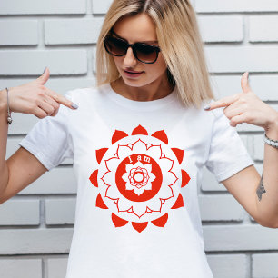 T-shirt Root Chakra Muladhara Red Mandala