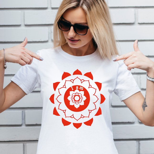T-shirt Root Chakra Muladhara Red Mandala (Créateur téléchargé)
