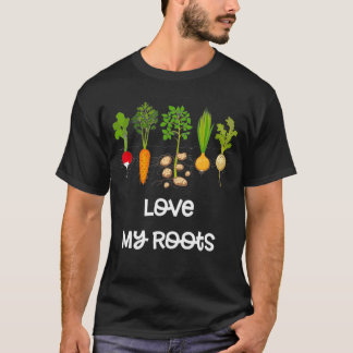 T-shirt Root Vegetables Gardages Cute Garden Cadeau 3Dk