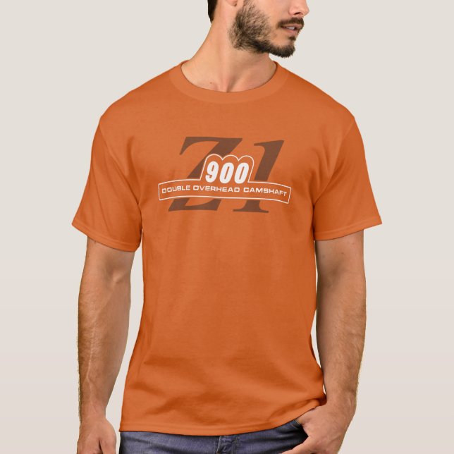 T-shirt Rootbeer légendaire et Z1 orange 900 (Devant)
