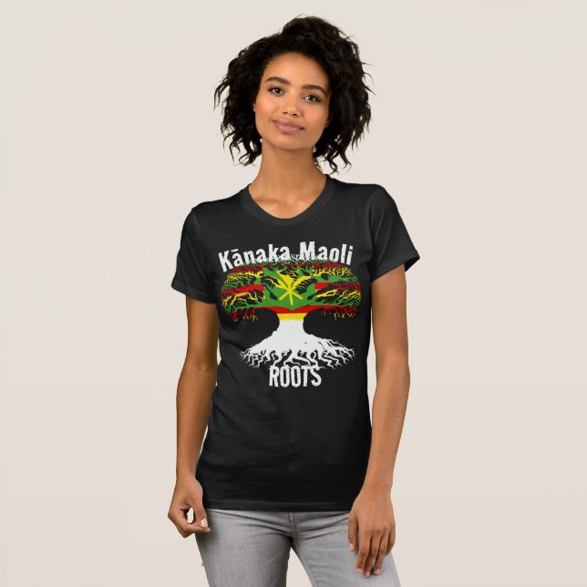 T-shirt ROOTS DE Kānaka Maoli (Devant entier)