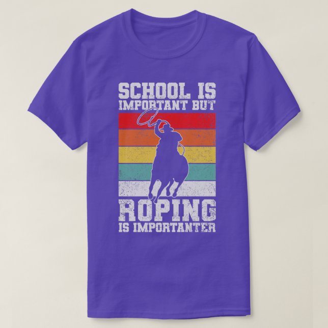 T-shirt Roping Cowboy Rodeo (Design devant)