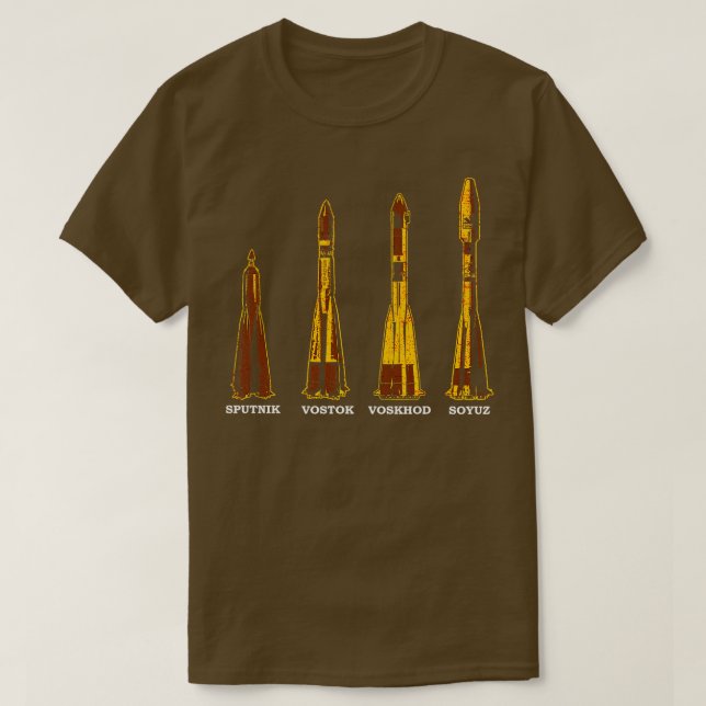 T-shirt Roquettes russes soviétiques (Design devant)