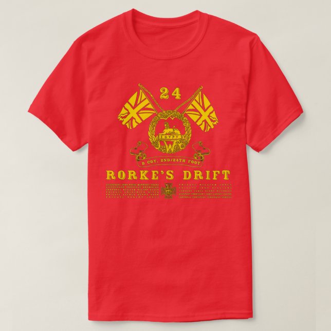 T-shirt Rorkes Drift Inspired By Zulu (Design devant)