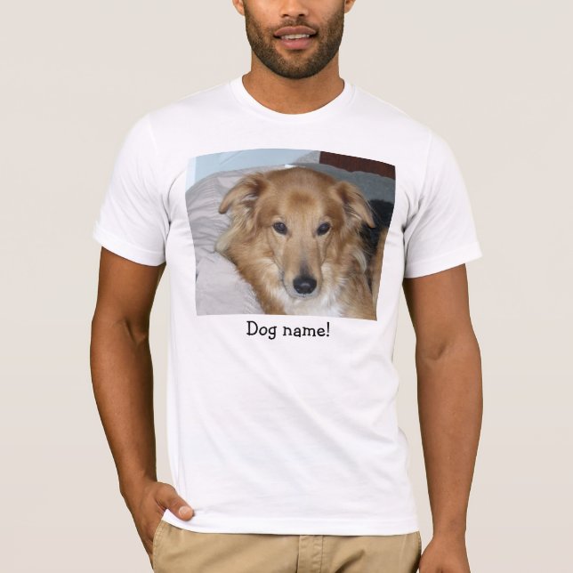 T-shirt RORR chemises unisexes de "votre chien", couleurs (Devant)