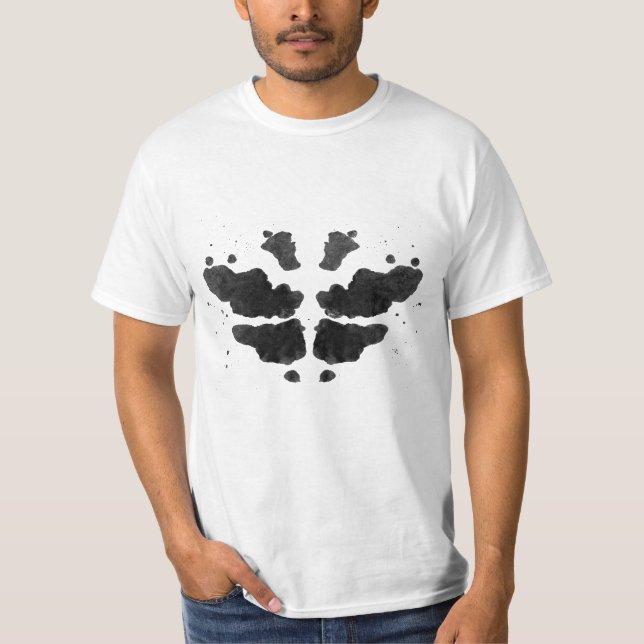 T-shirt Rorschach Inkblot fait maison (Devant)