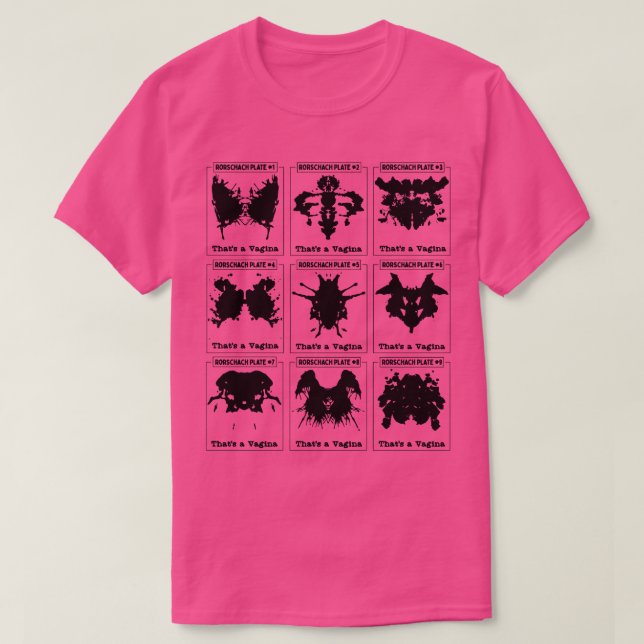 T-shirt Rorschach Teste Ses Pièces De Dame (Design devant)