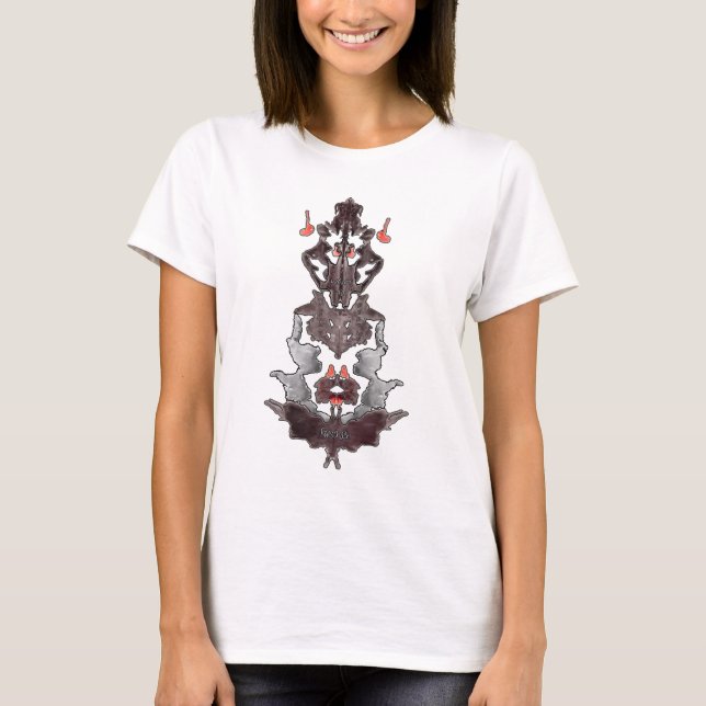 T-shirt Rorschach Veut Lire Les Gens (Devant)