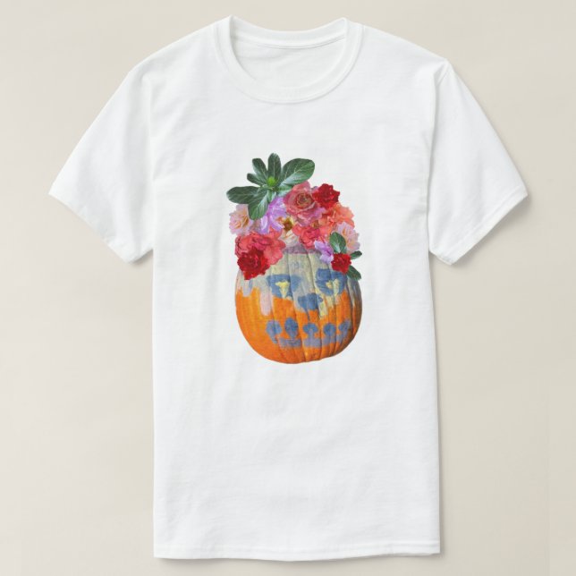 T-shirt Rosabella Floral Citrouille Graphic (Design devant)