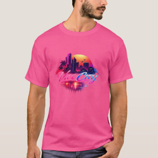 T-shirt rose.