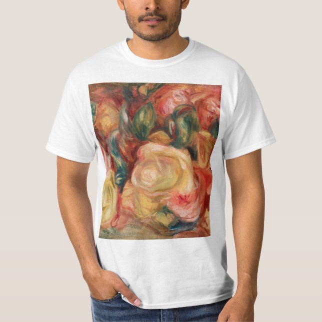 T-shirt Rose (1912) par Pierre-Auguste Renoir Art nouveau (Devant)
