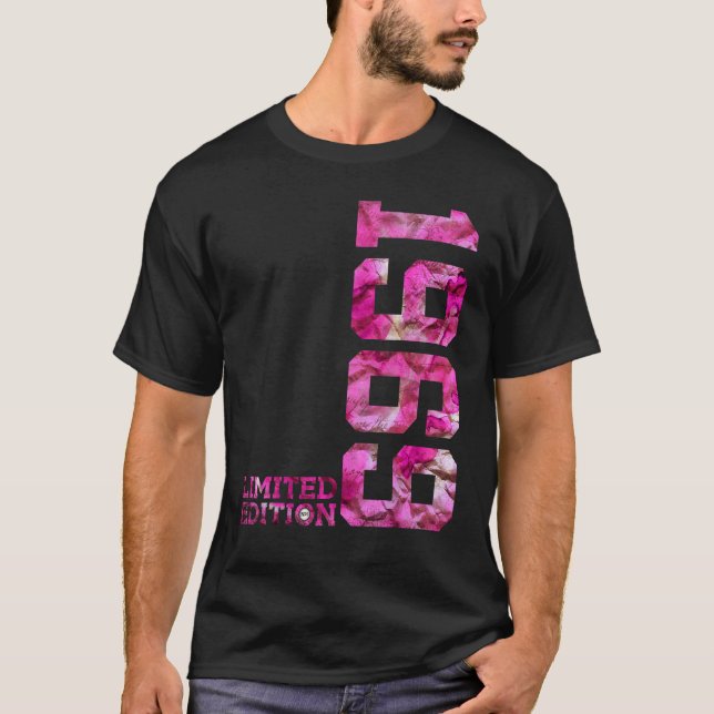 T-shirt Rose 53 ans 53e anniversaire 1969 (Devant)