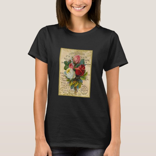 T-shirt Rose antique (Devant)