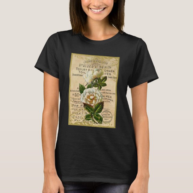T-shirt Rose antique (Devant)