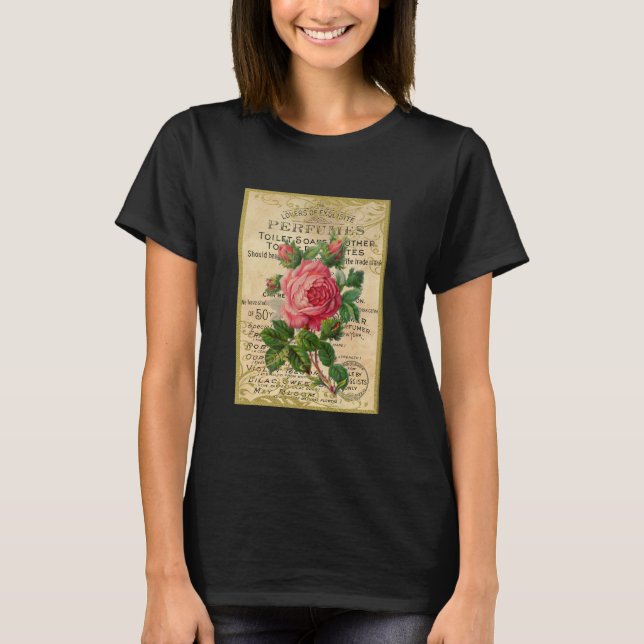 T-shirt Rose antique (Devant)
