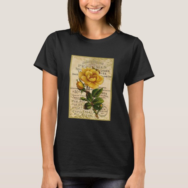 T-shirt Rose antique (Devant)