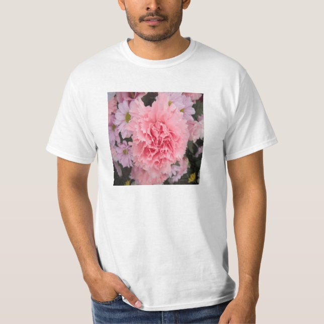 T-shirt rose beauté coiffure (Devant)