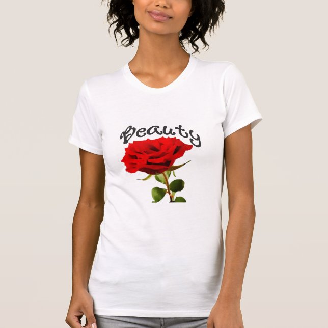 T-shirt rose Beauté Dames (Devant)