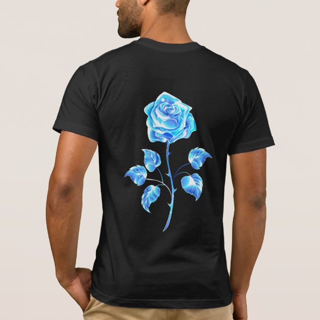 T-shirt Rose bleu brûlant (Dos)