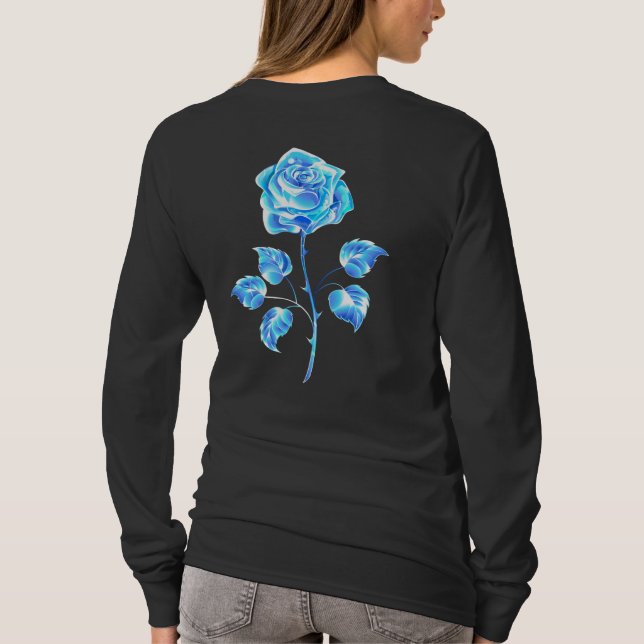 T-shirt Rose bleu brûlant (Dos)