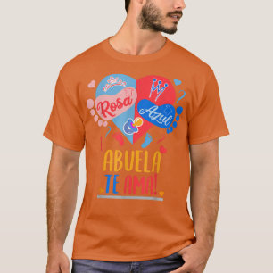 T-shirt Rose Bleu Grand-mère t'aime Révélation du sexe