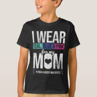 Rose Bleu turquoise Pour Maman Thyroïde Cancer Sen
