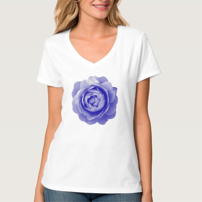 T-shirt Rose bleue (Devant)