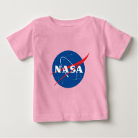 T-shirt rose céleste pour bébé de la NASA