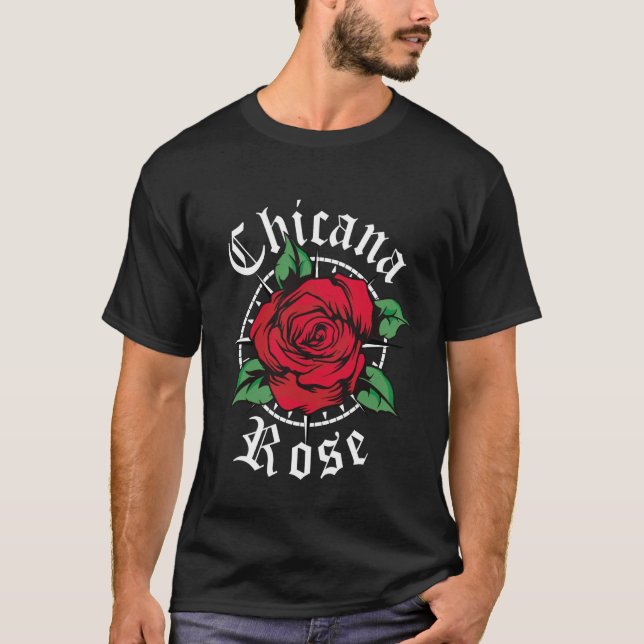 T-shirt Rose Chicana Chicana (Devant)