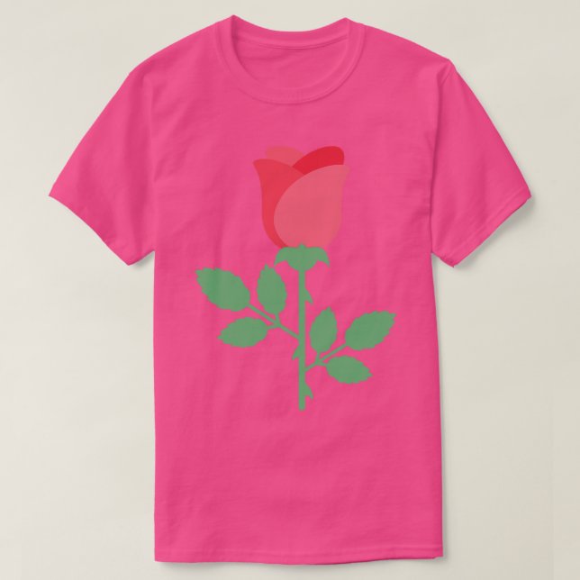 T-shirt Rose coloré mignon (Design devant)