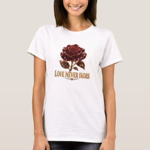 T-shirt Rose Cristal Rubis – L'amour ne se démode jamais