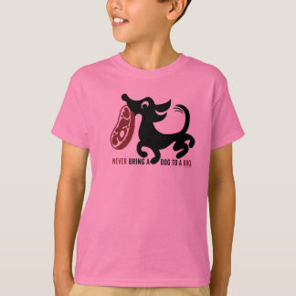 T-shirt Rose de BBQ T de chien