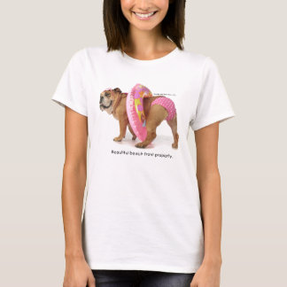 T-shirt rose de bikini de point de Zelda Polk
