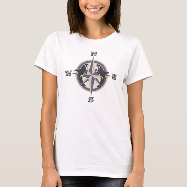 T-shirt Rose de boussole (Devant)