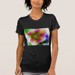 T-shirt Rose de carême rose,