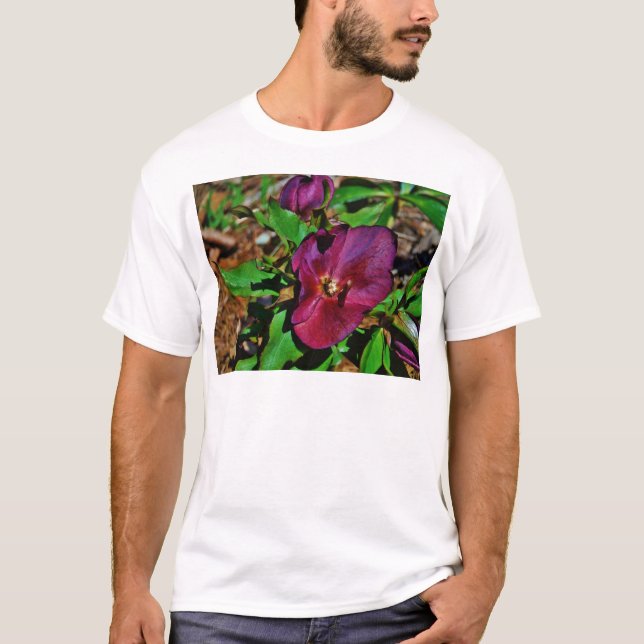 T-shirt Rose de carême rose Bourgogne (Devant)