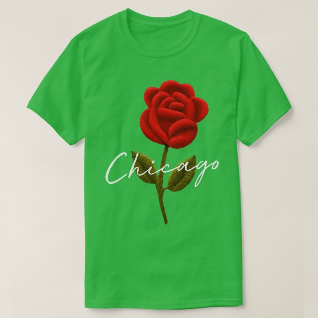 T-shirt Rose de Chicago (Design devant)