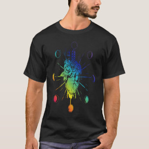 T-shirt Rose de coeur épée Witchcraft Viking Tarot Tattoo