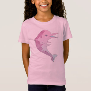T-shirt rose de dauphin