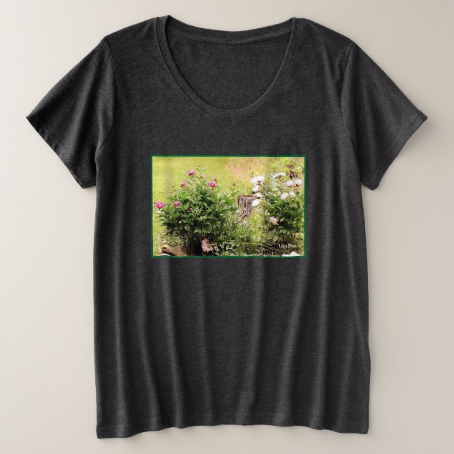 T-shirt Rose de jardin pour dames (Design devant)