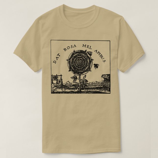 T-shirt Rose de la Renaissance de l'Alchimie Ésotérique (Design devant)