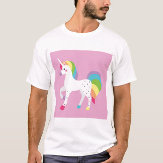 T-shirt rose de licornes impressionnant