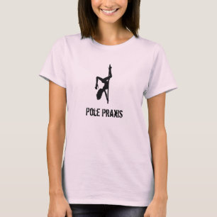 T-shirt Rose de papillon de pratique de Polonais
