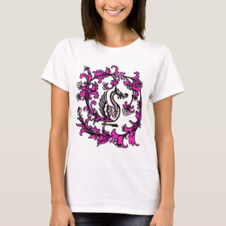 T-shirt rose de Phoenix de Chinois