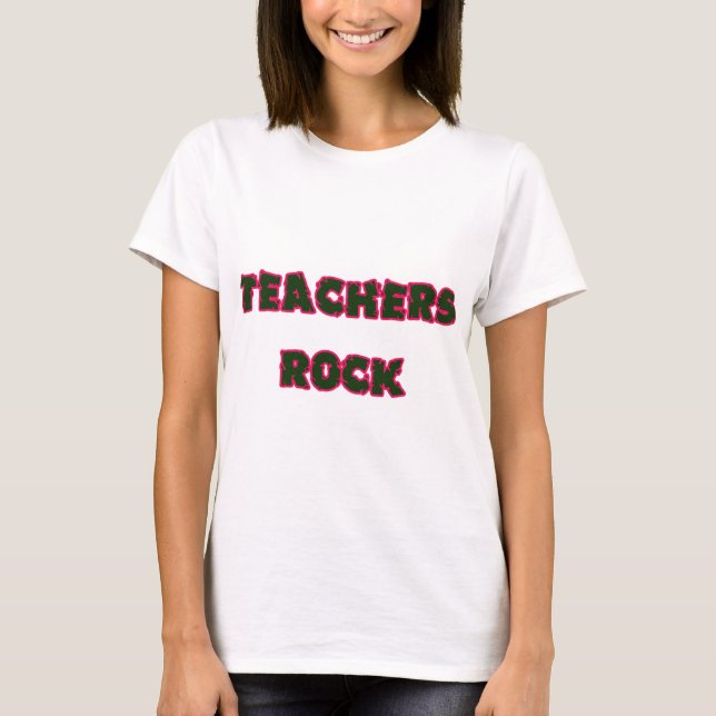 T-shirt Rose de roche de professeur (Devant)