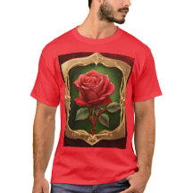 T-Shirt Rose De Style Tatouage